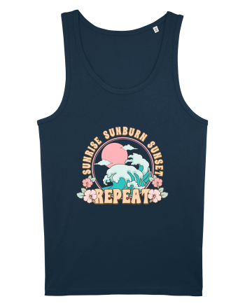 Sunrise Sunburn Sunset Repeat Navy