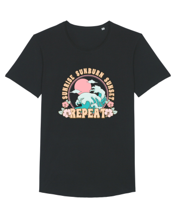 Sunrise Sunburn Sunset Repeat Black