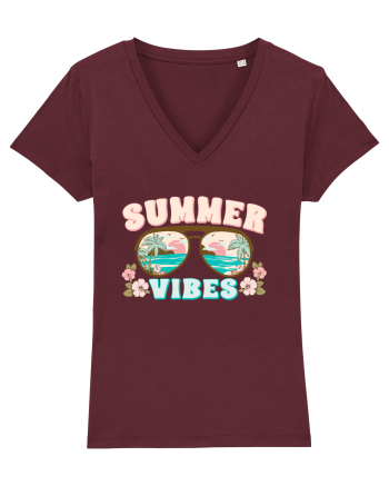 Summer Vibes Burgundy