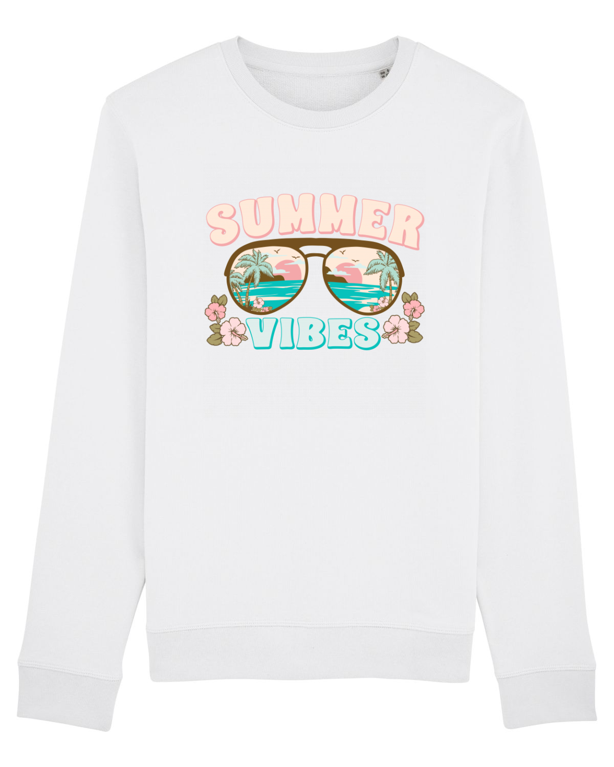 Bluză mânecă lungă Unisex Rise White