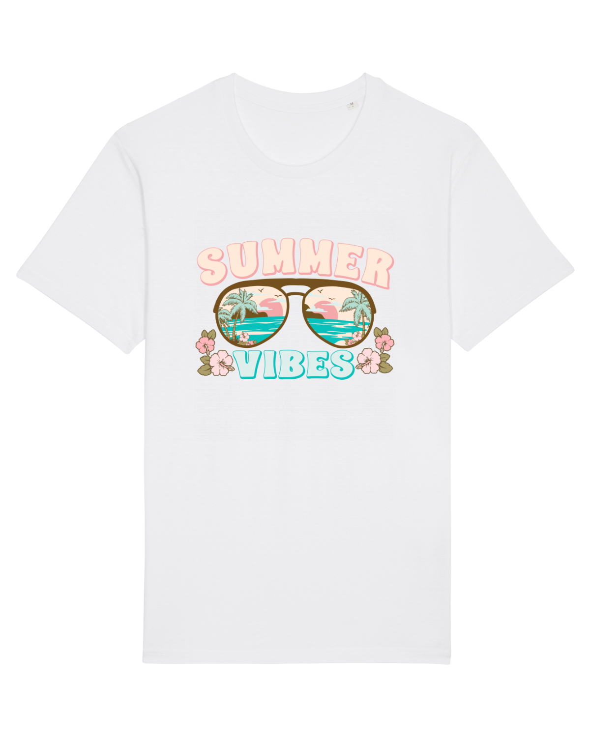 Tricou mânecă scurtă Unisex Rocker White