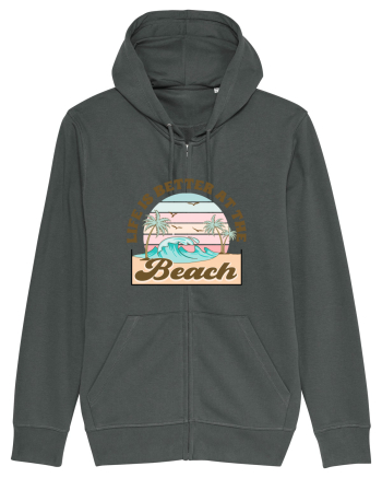 Life Is Better At The Beach Anthracite