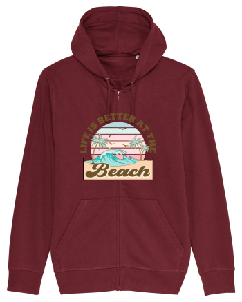 Life Is Better At The Beach Burgundy