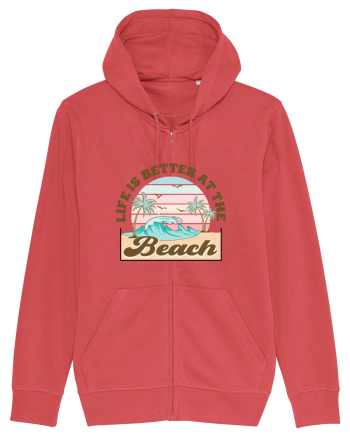 Life Is Better At The Beach Carmine Red