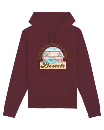 Life Is Better At The Beach Burgundy