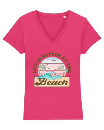 Life Is Better At The Beach Raspberry