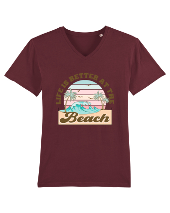 Life Is Better At The Beach Burgundy