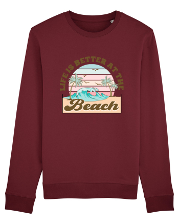 Life Is Better At The Beach Burgundy