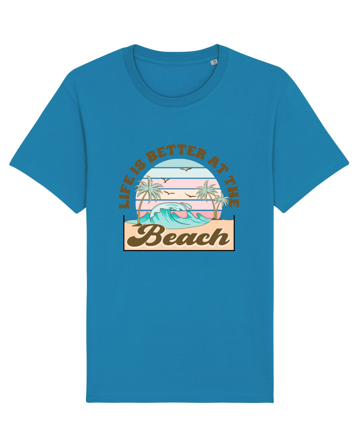Tricou mânecă scurtă Unisex Rocker Azur