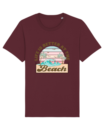 Life Is Better At The Beach Burgundy
