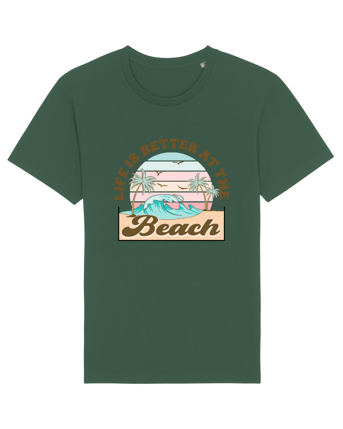 Tricou mânecă scurtă Unisex Rocker Bottle Green