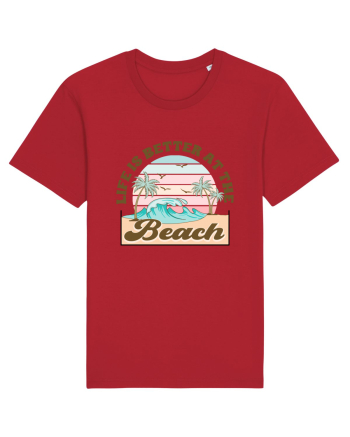 Life Is Better At The Beach Red