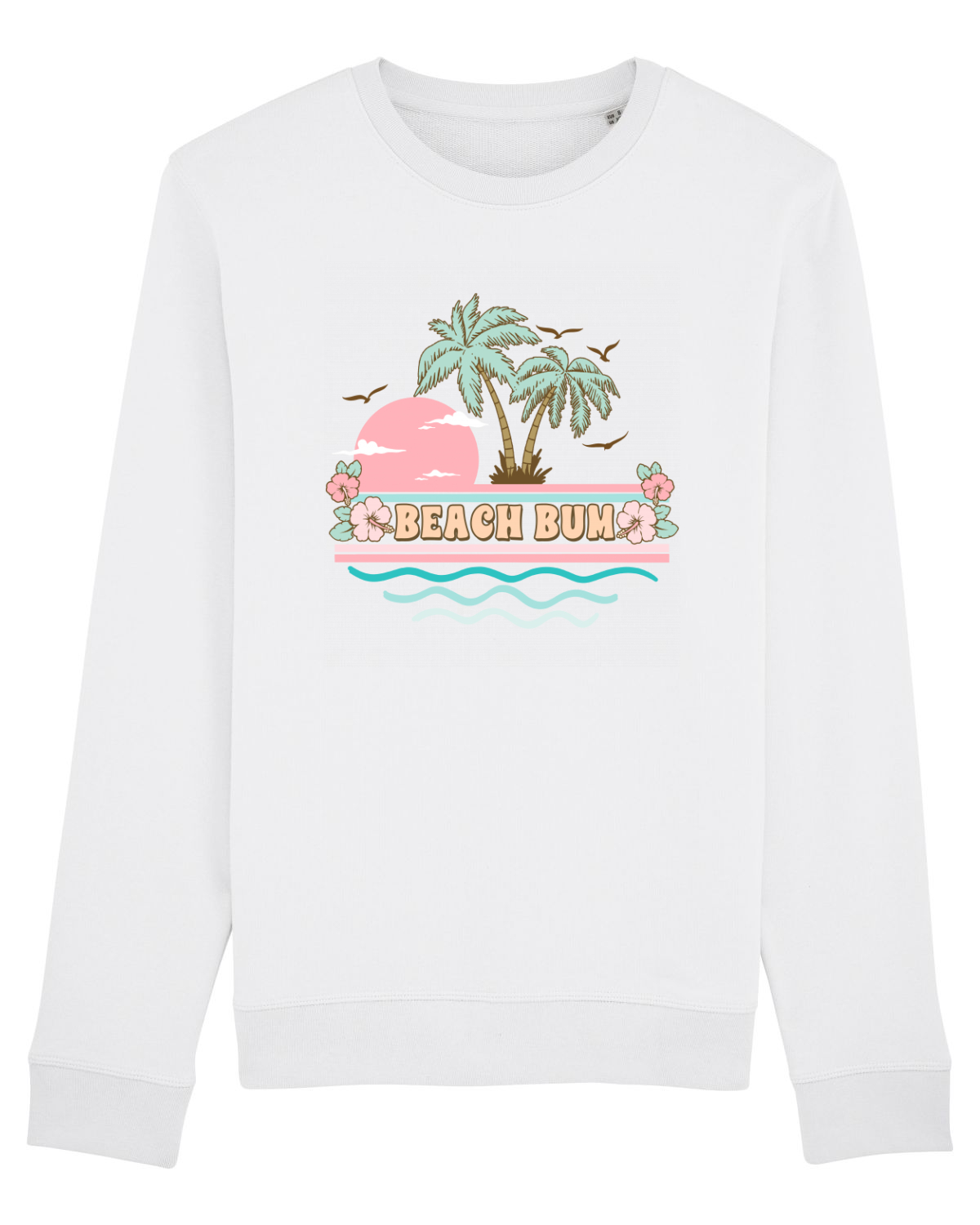 Bluză mânecă lungă Unisex Rise White