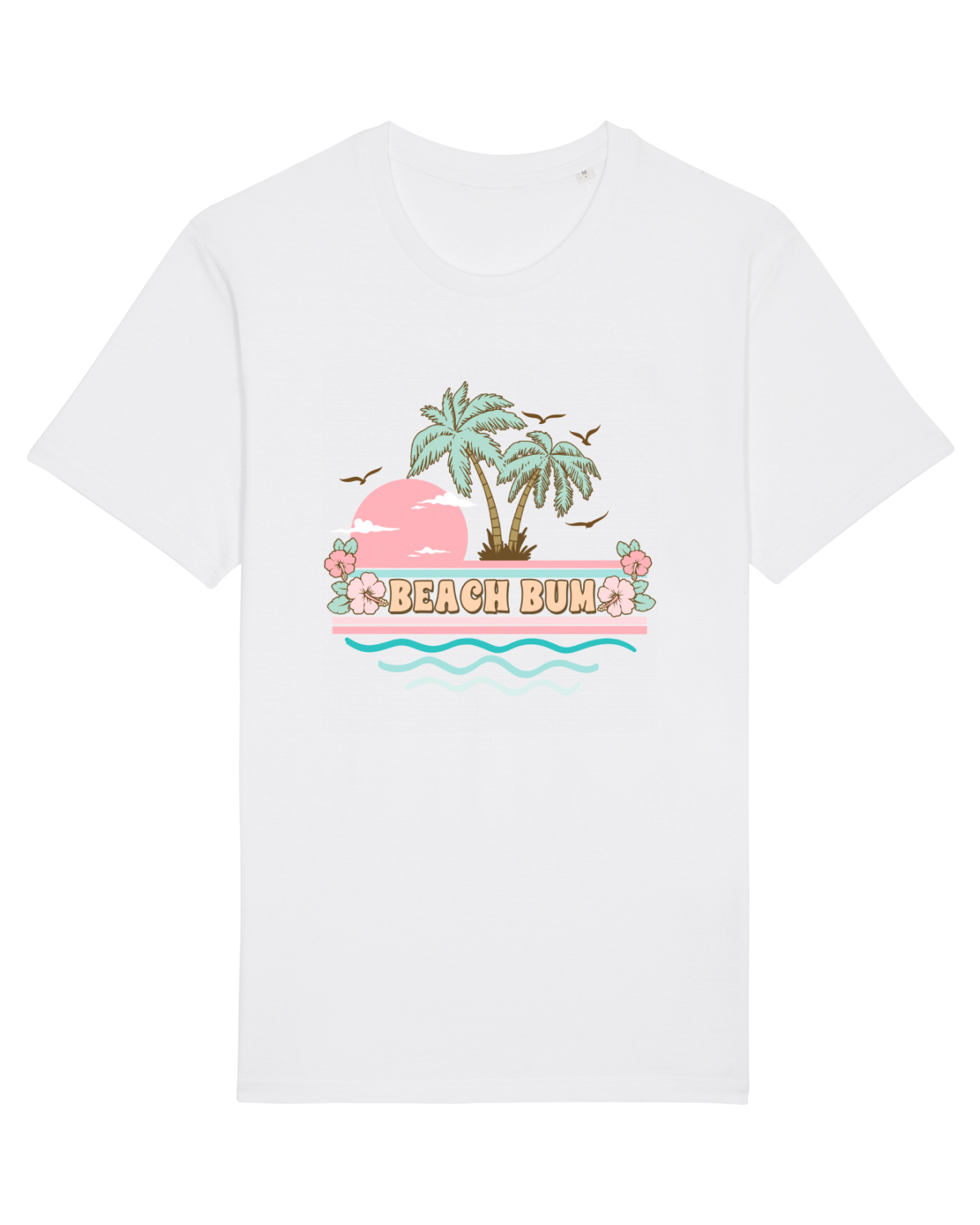 Tricou mânecă scurtă Unisex Rocker White