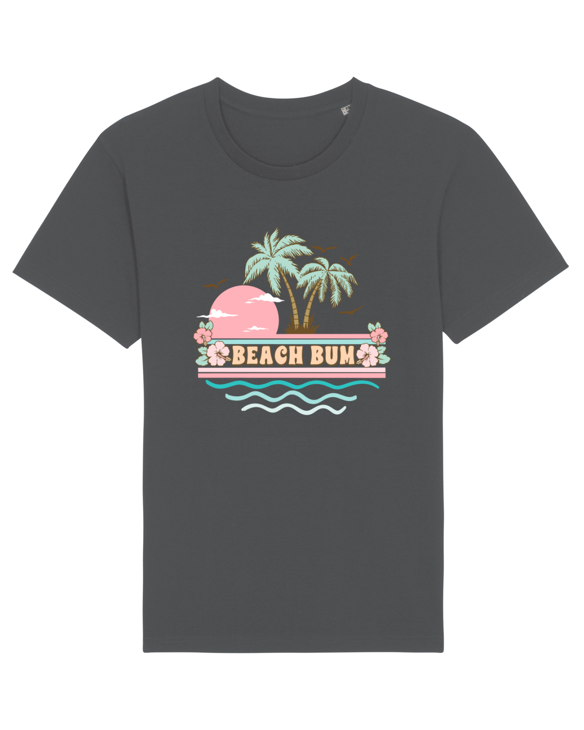 Tricou mânecă scurtă Unisex Rocker Anthracite