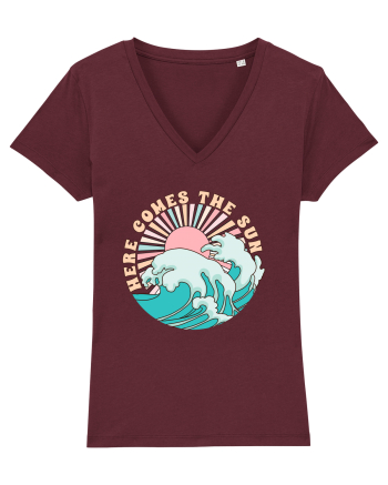 Here Comes The Sun Burgundy