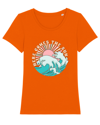Here Comes The Sun Bright Orange