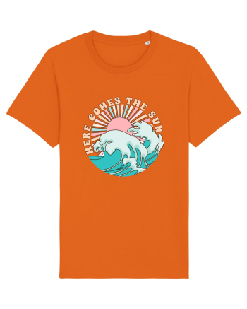 Here Comes The Sun Bright Orange