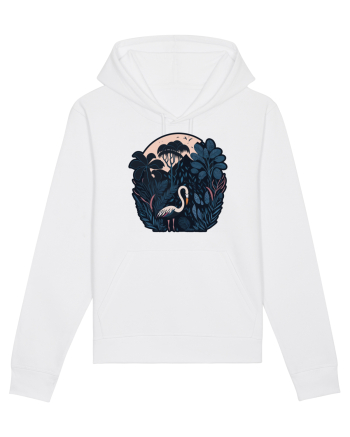 White weird bird moon White