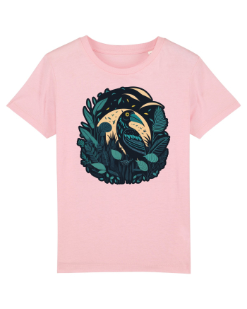 Bird moon jungle  Cotton Pink