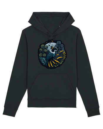 Toucan Bird moon jungle  Black