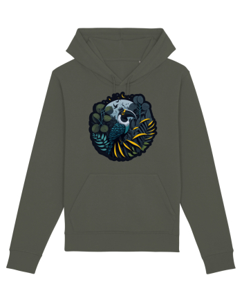 Toucan Bird moon jungle  Khaki