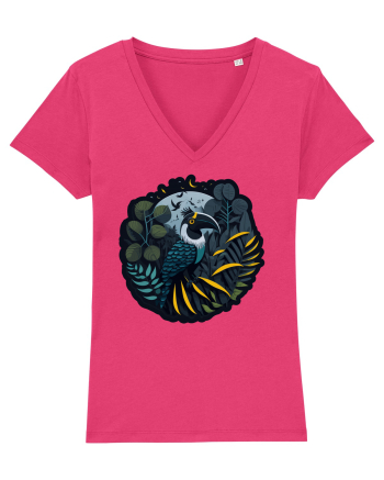 Toucan Bird moon jungle  Raspberry