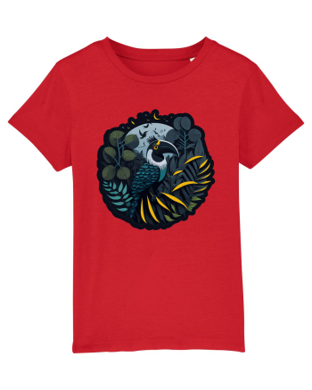 Toucan Bird moon jungle  Red