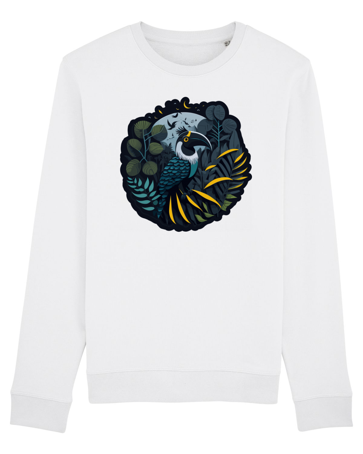 Bluză mânecă lungă Unisex Rise White