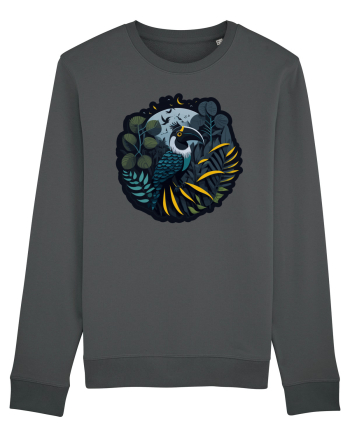 Toucan Bird moon jungle  Anthracite