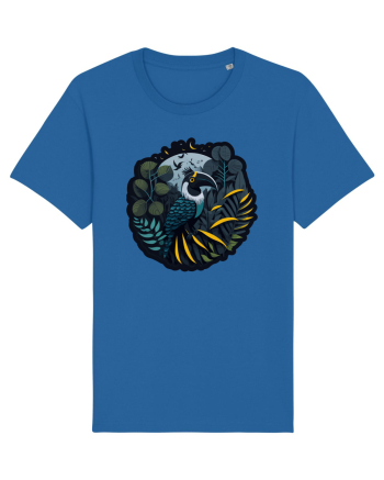 Toucan Bird moon jungle  Royal Blue