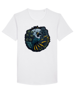 Toucan Bird moon jungle  Tricou mânecă scurtă guler larg Bărbat Skater