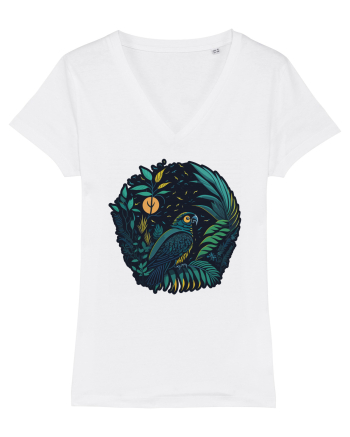 Parrot moon jungle  White