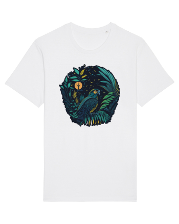 Parrot moon jungle  White