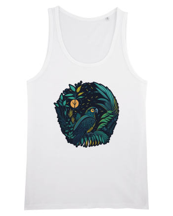 Parrot moon jungle  White