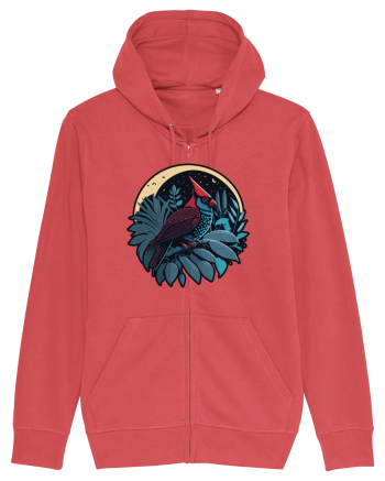 Red cardinal moon jungle  Carmine Red