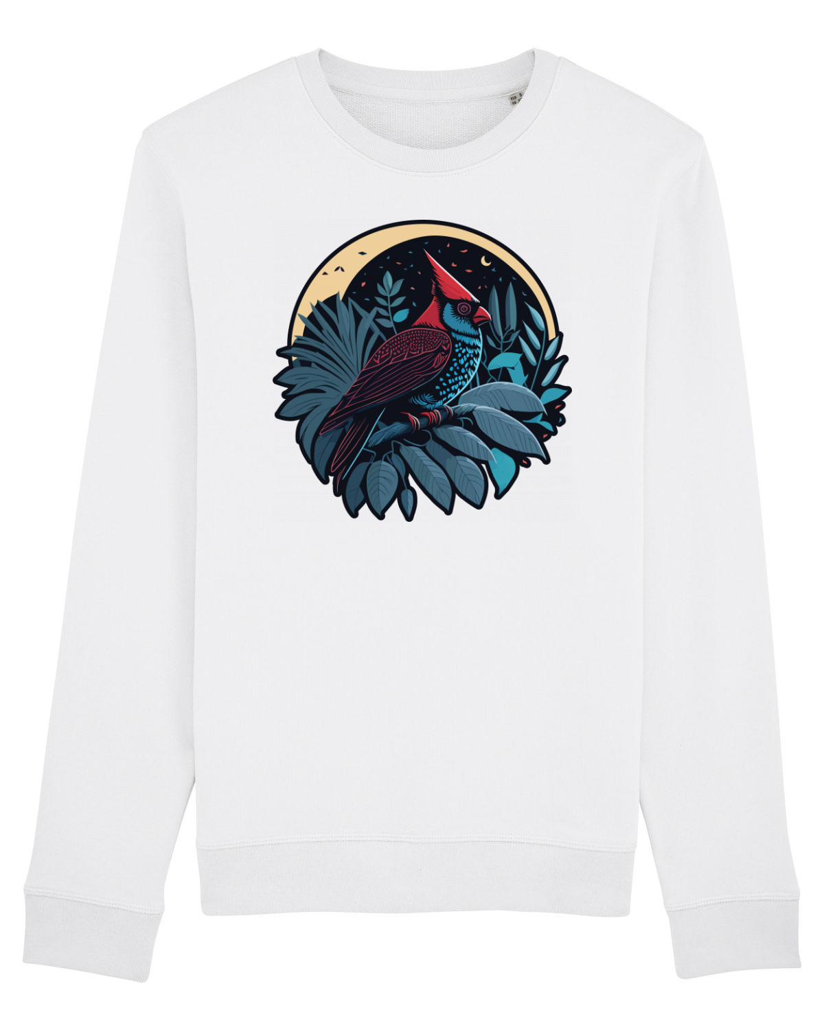 Bluză mânecă lungă Unisex Rise White