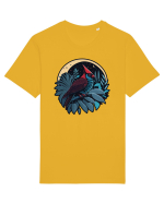 Red cardinal moon jungle  Tricou mânecă scurtă Unisex Rocker