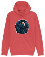 Red cardinal moon jungle  Hanorac cu fermoar Unisex Connector