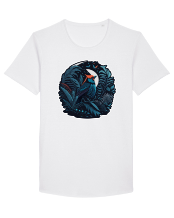 Red cardinal moon jungle  White