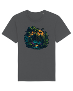 Peisaj exotic de munte  Tricou mânecă scurtă Unisex Rocker