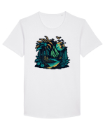 Peisaj exotic de munte #2 Tricou mânecă scurtă guler larg Bărbat Skater
