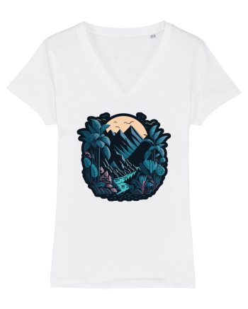 Peisaj exotic de munte #3 White
