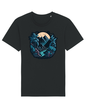Peisaj exotic de munte #3 Black