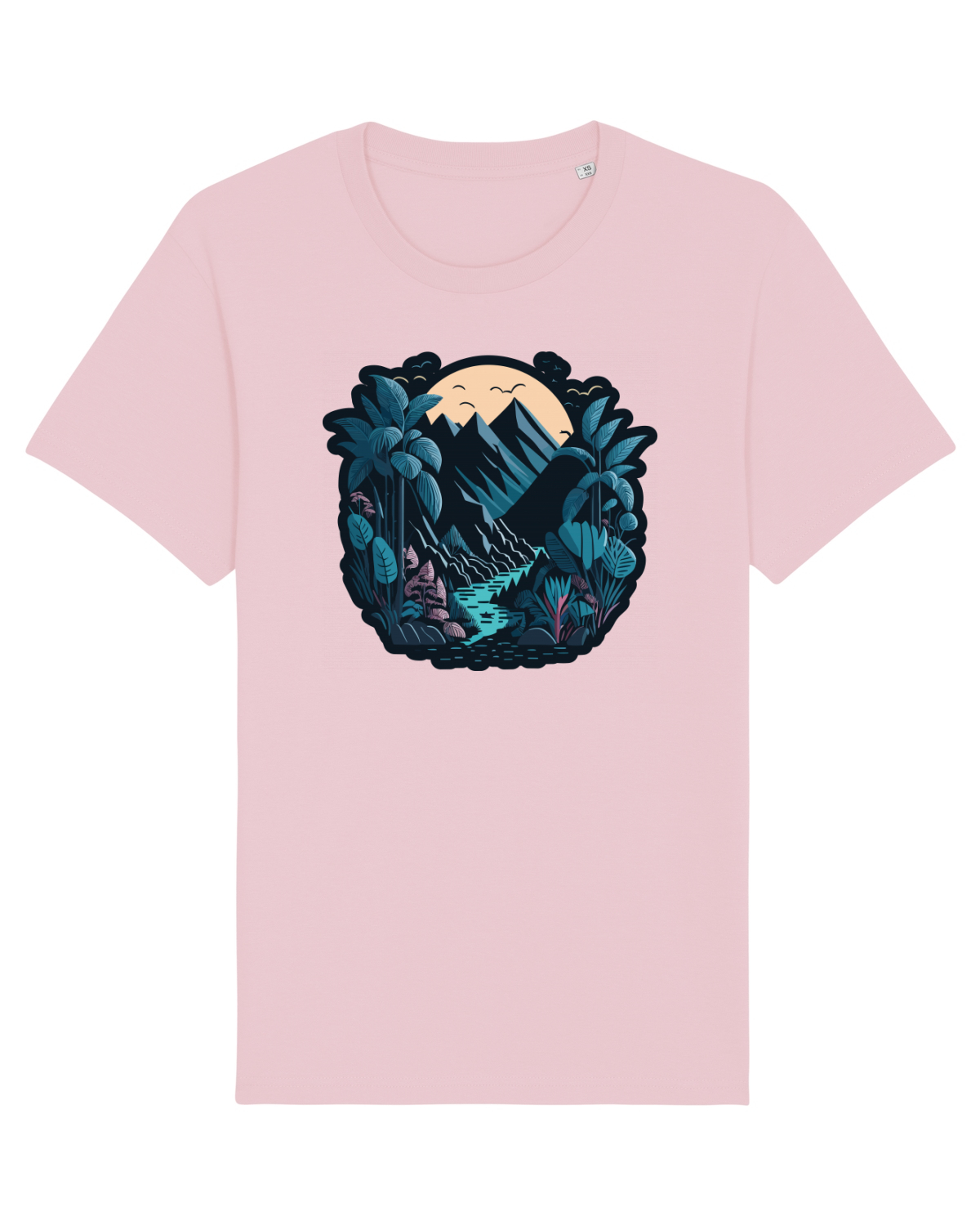Tricou mânecă scurtă Unisex Rocker Cotton Pink