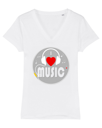 I love music White