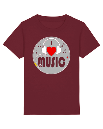 I love music Burgundy