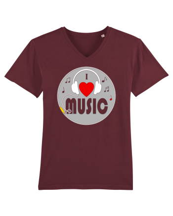 I love music Burgundy