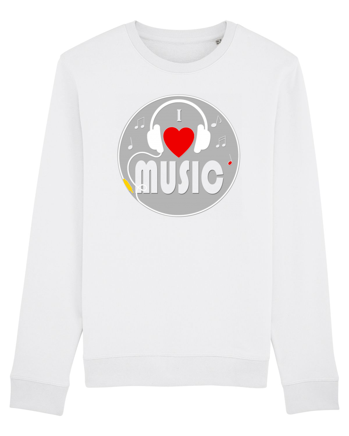 Bluză mânecă lungă Unisex Rise White