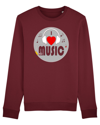I love music Burgundy